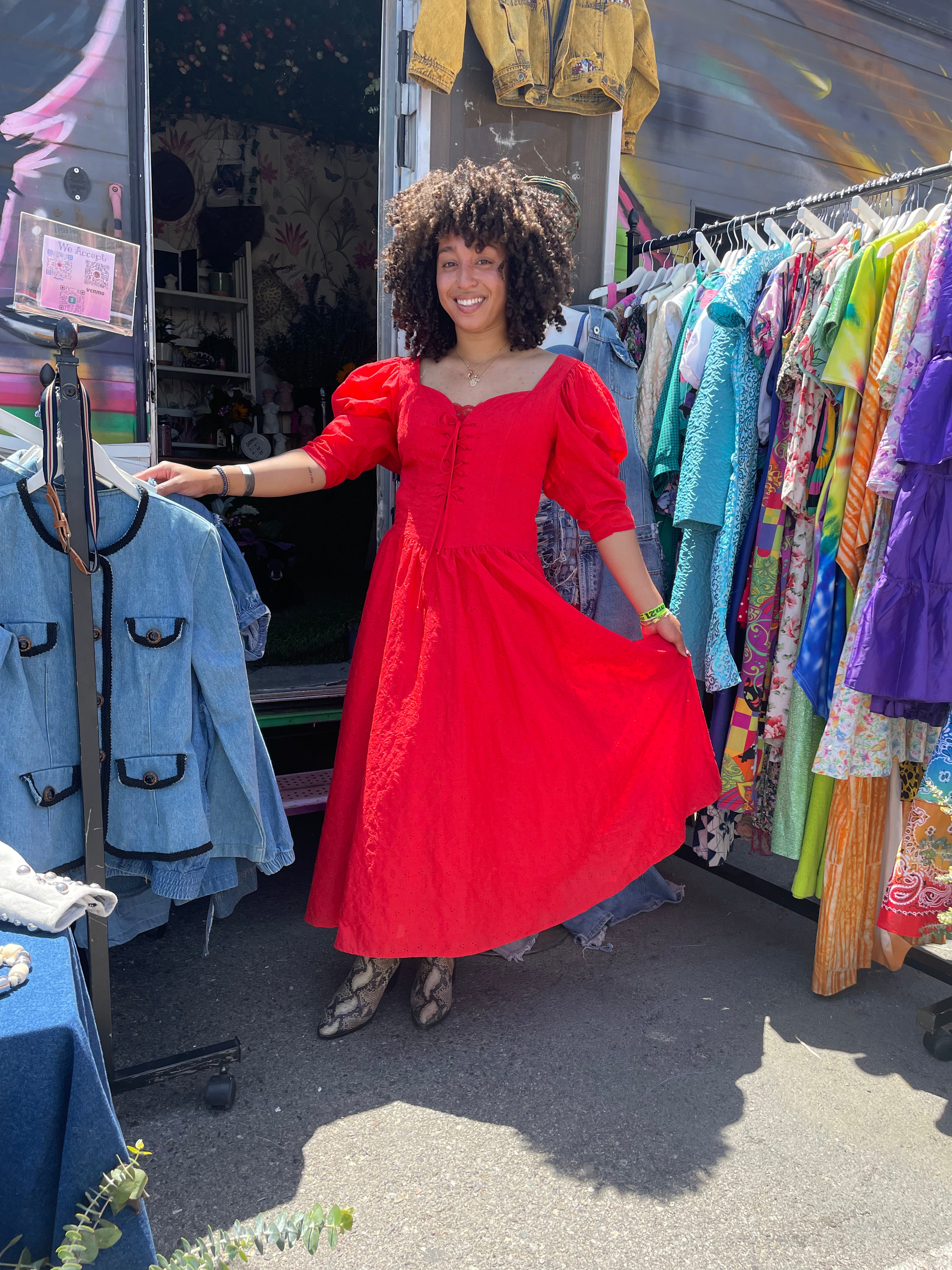 RED MILK MAID DRESS – HOW BAZAAR RED MILK MAID DRESS – HOW BAZAAR